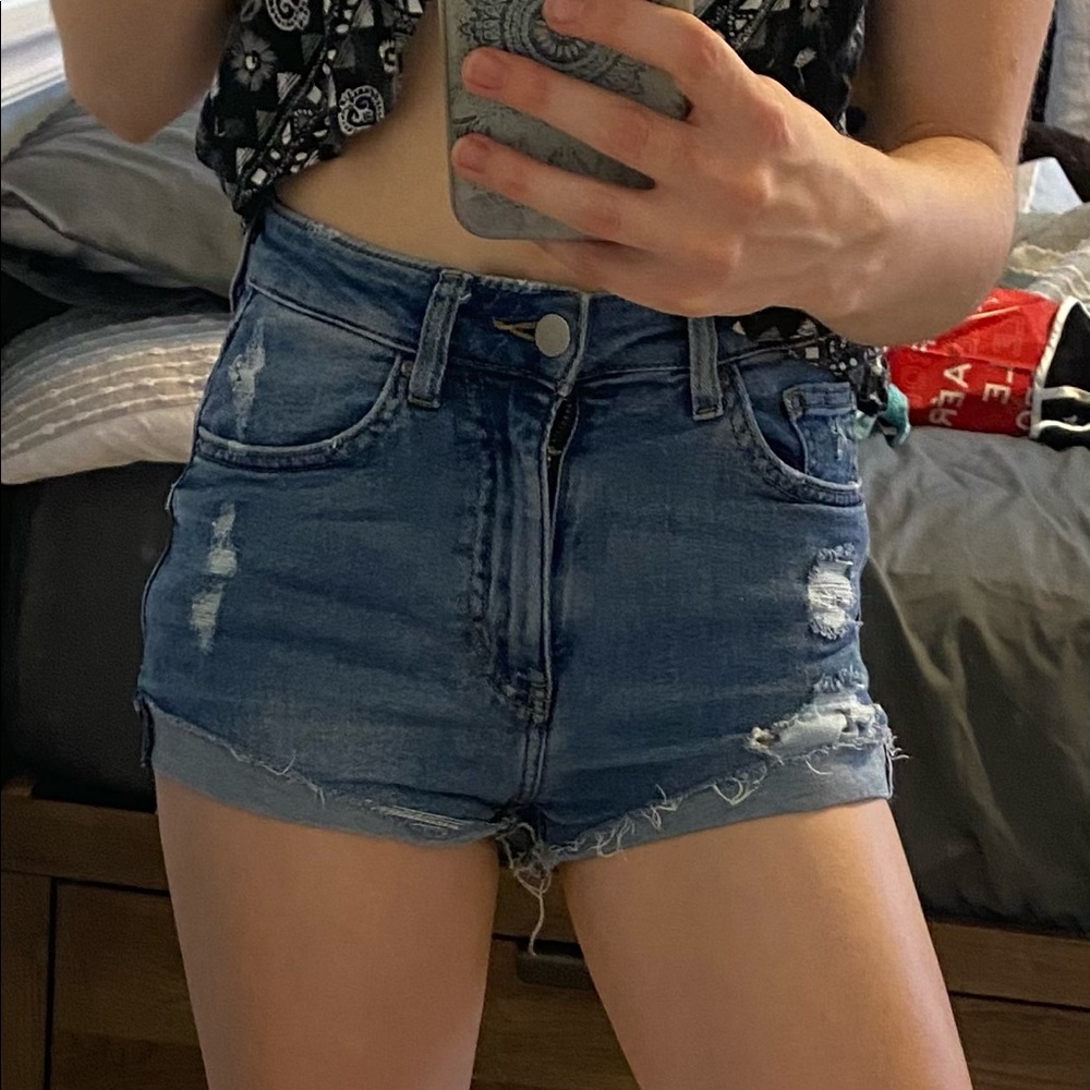 Light blue shorts